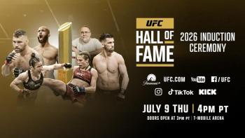 Cérémonie d'intronisation au Hall of Fame de l'UFC 2026