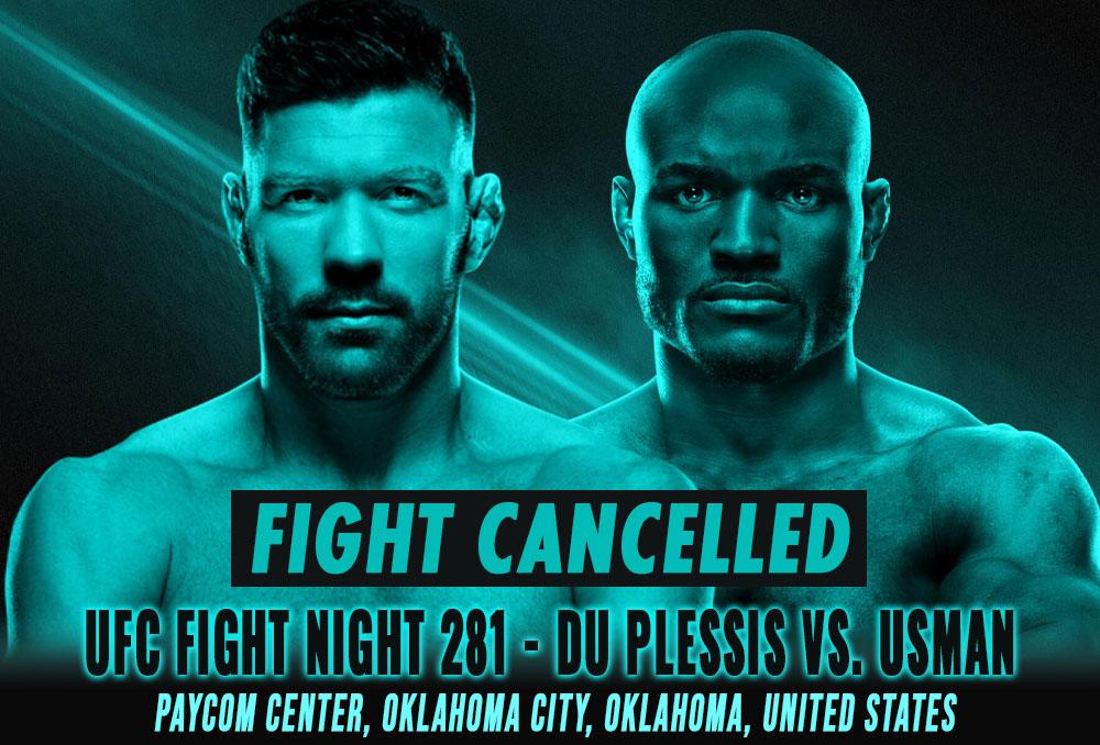 UFC Fight Night 281 - Combats annulés / reprogrammés | Oklahoma City