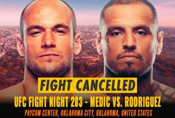 UFC Fight Night 283 - Combats annulés / reprogrammés | Belgrade