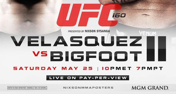 UFC 160 - Les posters et les affiches à Las Vegas