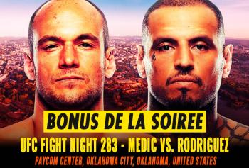UFC Fight Night 283 - Bonus de combat et historique | Belgrade