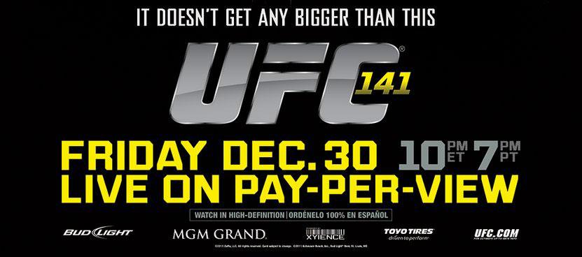 UFC 141 - Les posters et les affiches à Vegas