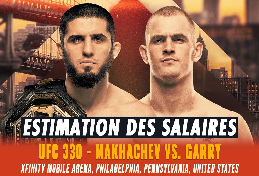 UFC 330 - Les salaires (estimation) | Philadelphia