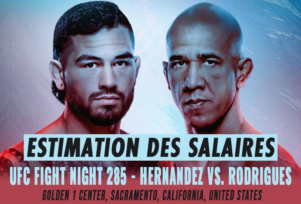 UFC Fight Night 285 - Les salaires (estimation) | Sacramento