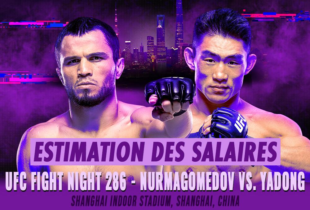 UFC Fight Night 286 - Les salaires (estimation) | Shanghai