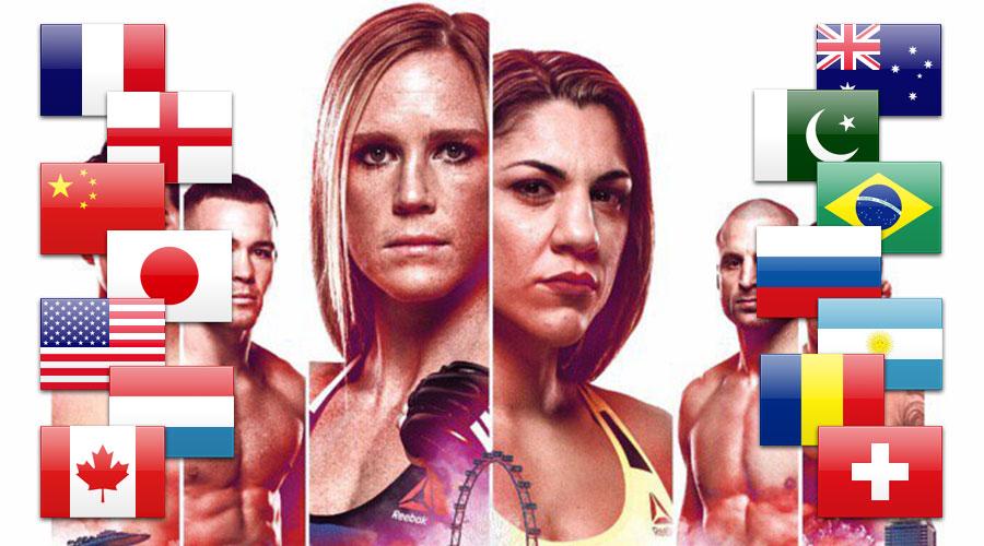 UFC Fight Night 111 - Dates et décalages horaires