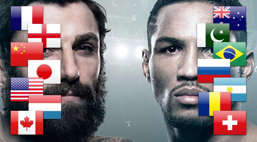 UFC Fight Night 112 - Dates et décalages horaires