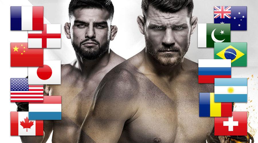 UFC Fight Night 122 - Dates et décalages horaires