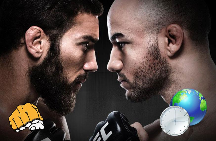 UFC Fight Night 131 - Dates et décalages horaires