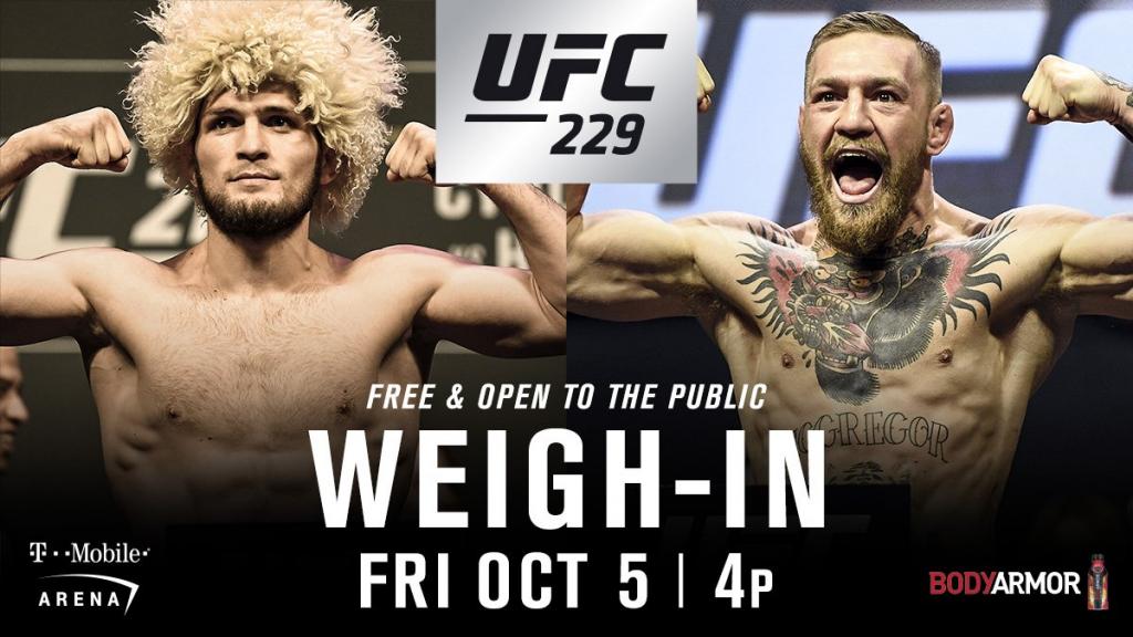 UFC 229 - La pesée : résultats, photos, vidéos