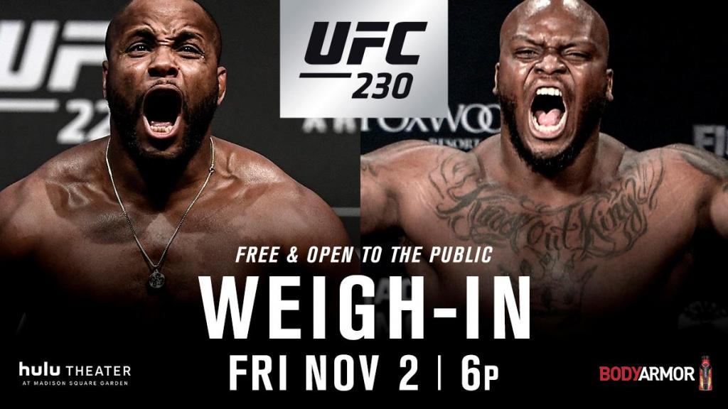 UFC 230 - La pesée : résultats, photos, vidéos