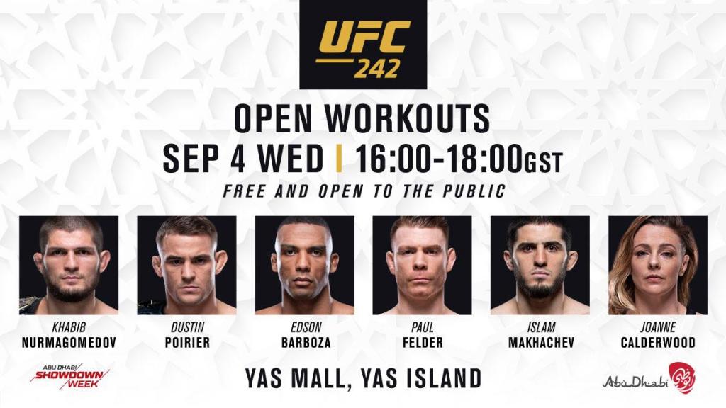 UFC 242 - Open Workouts : vidéo, photos