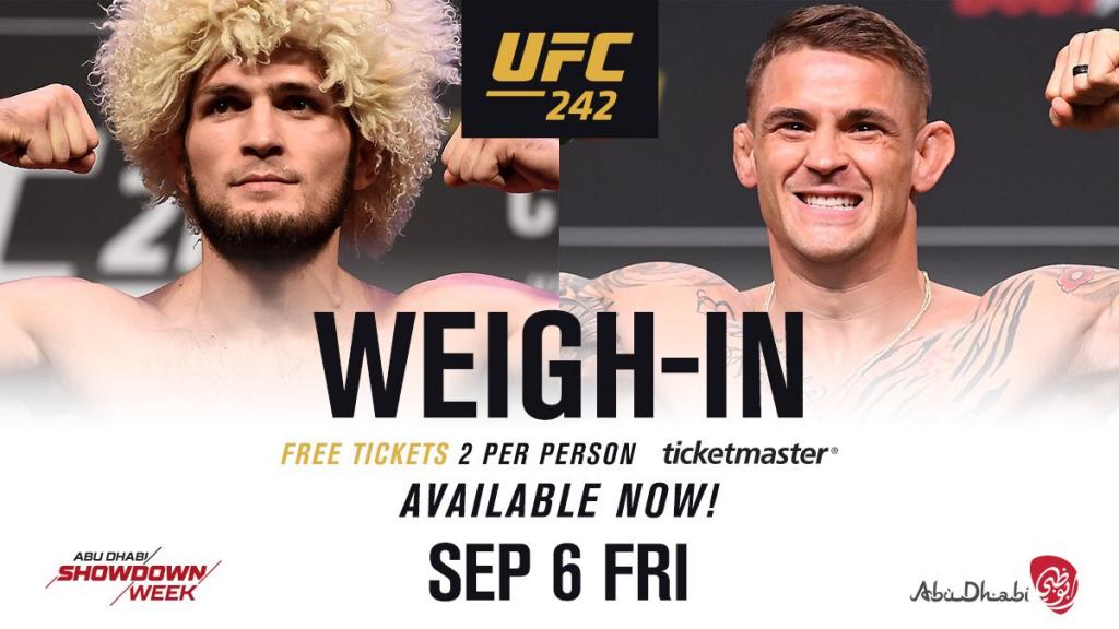 UFC 242 - La pesée : résultats, vidéo, photos