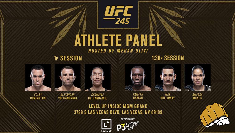 UFC 245 - Athlete Panel