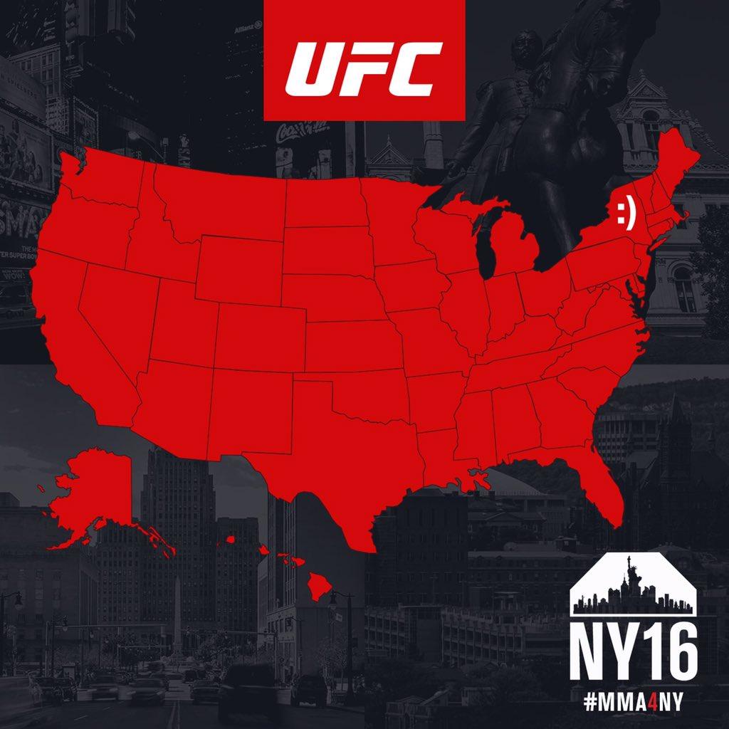 Légalisation du MMA à New York