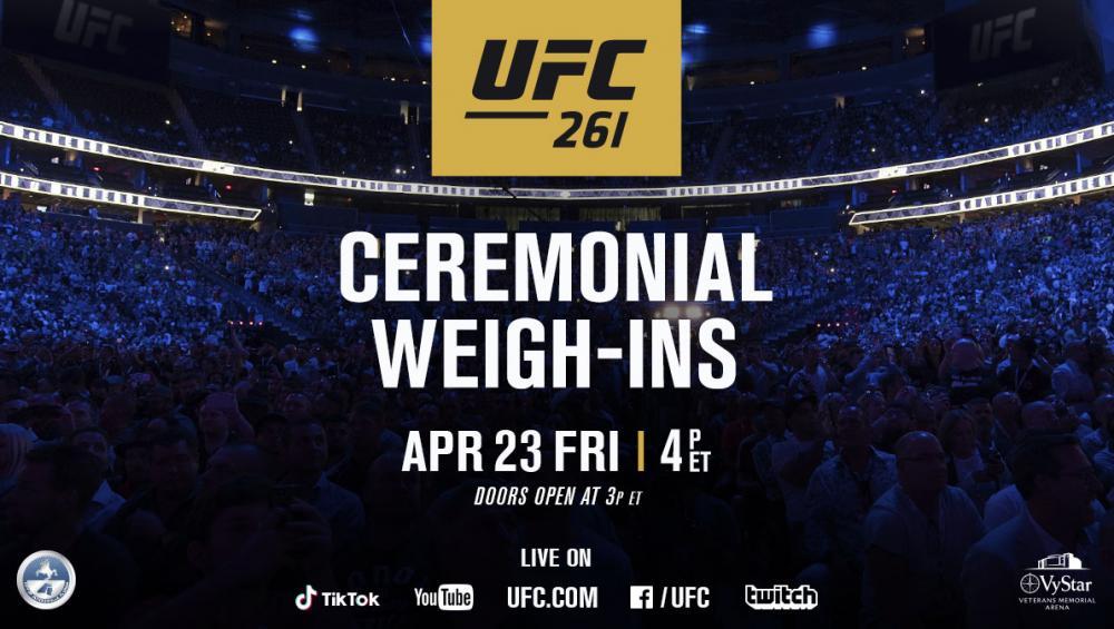 UFC 261 - La pesée cérémoniale