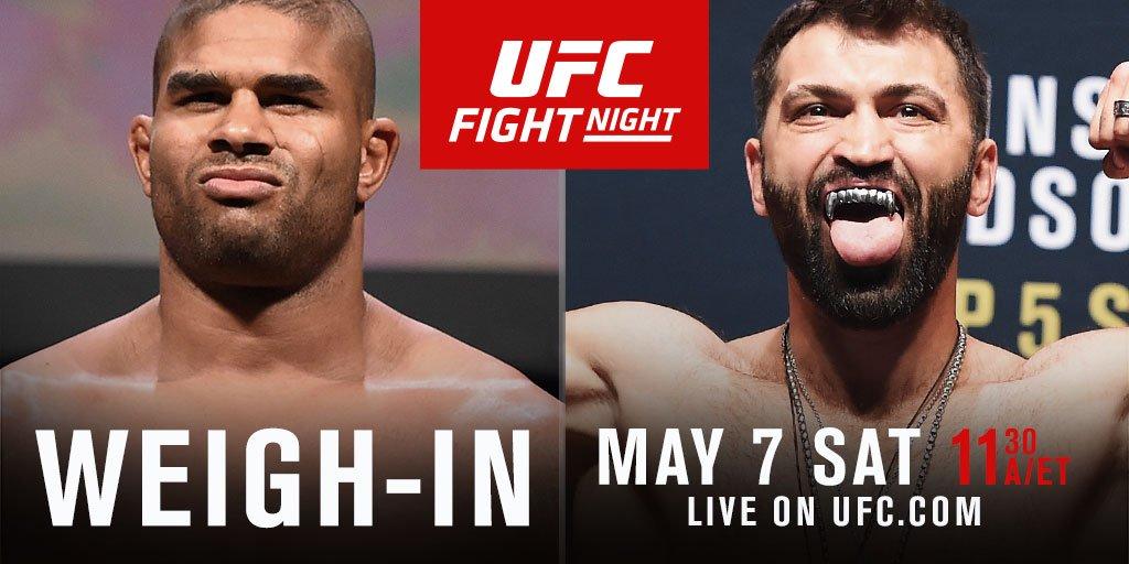 UFC Fight Night 87 - La pesée officielle