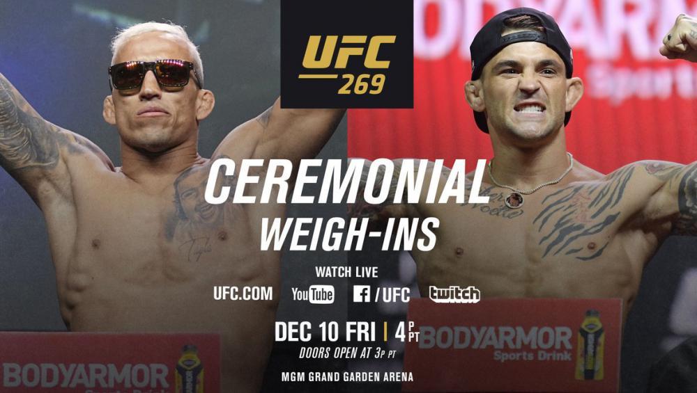 UFC 269 - La pesée cérémoniale