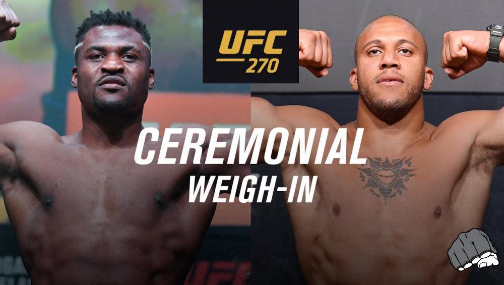 UFC 270 - La pesée cérémoniale