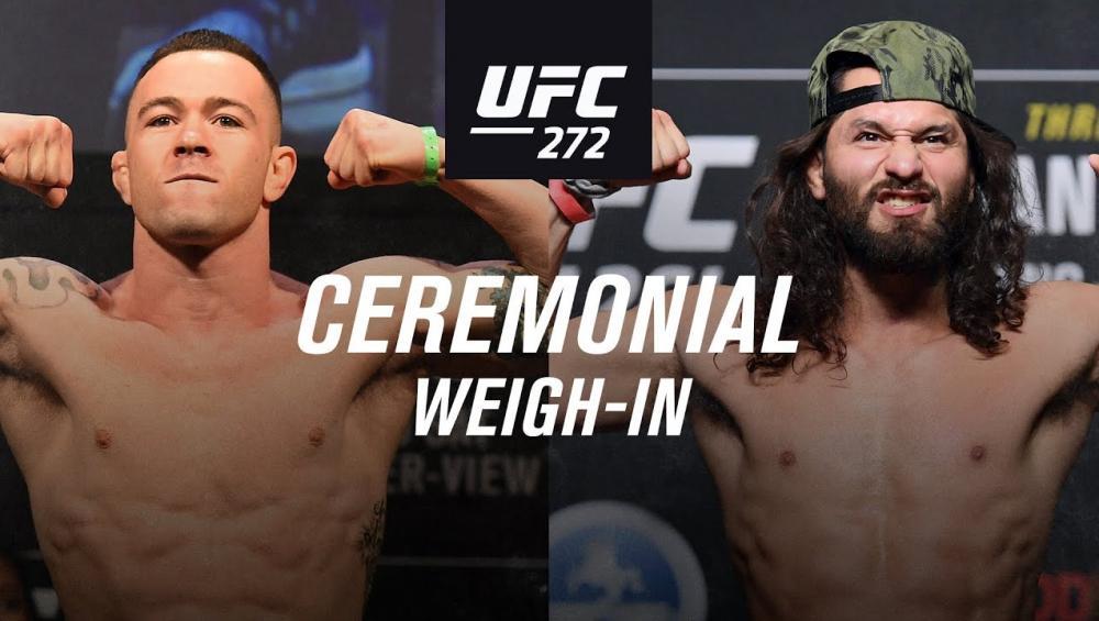 UFC 272 - La pesée cérémoniale
