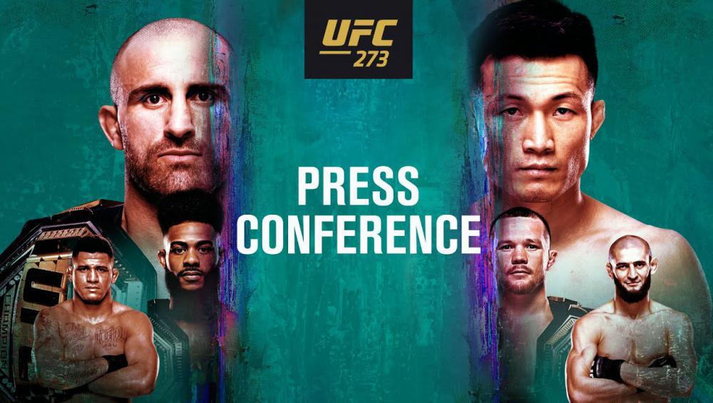 UFC 273 - Conférence de presse d'avant combats