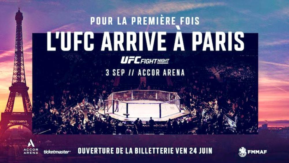 UFC Paris : 3 septembre 2022 - OFFICIEL