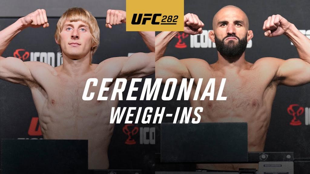 UFC 282 - La pesée cérémoniale