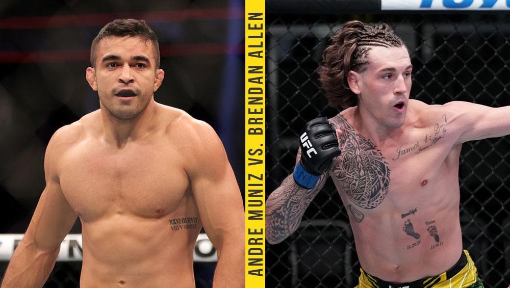 UFC on ESPN+ 78 - Andre Muniz est prêt à relever le défi proposé par Brendan Allen