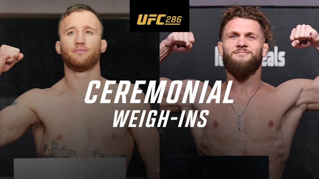 UFC 286 - La pesée cérémoniale