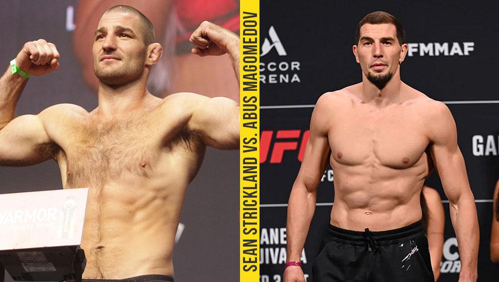 Sean Strickland vs. Abus Magomedov en tête d'affiche de l'UFC Fight Night le 1er juillet