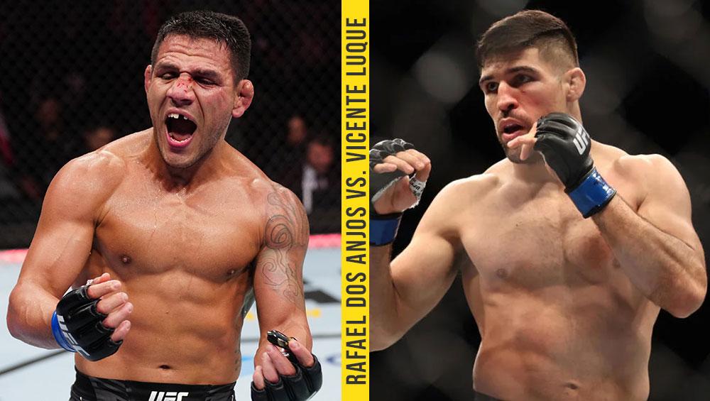 Rafael dos Anjos vs. Vicente Luque en tête d'affiche de l'UFC Fight Night du 15 juillet