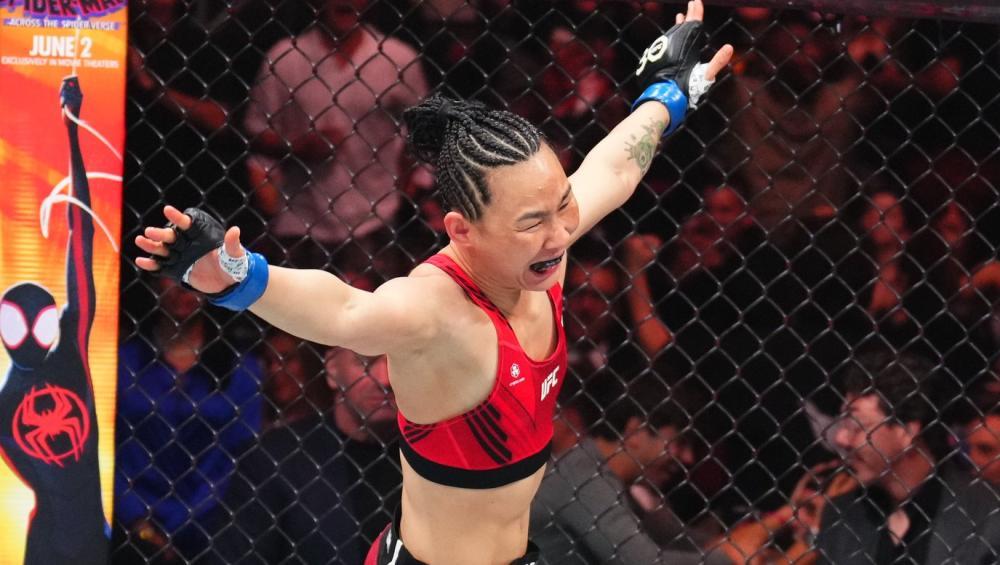 UFC 288 - Yan Xiaonan surprend Jessica Andrade avec un superbe contre