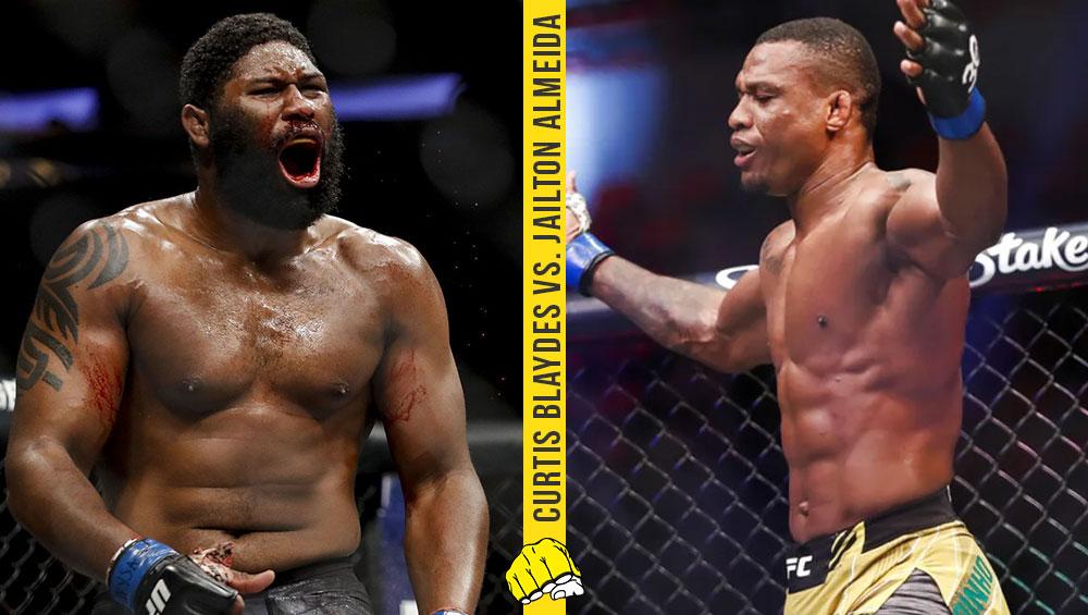 Curtis Blaydes vs Jailton Almeida visé en main event de l'UFC à Sao Paulo en novembre