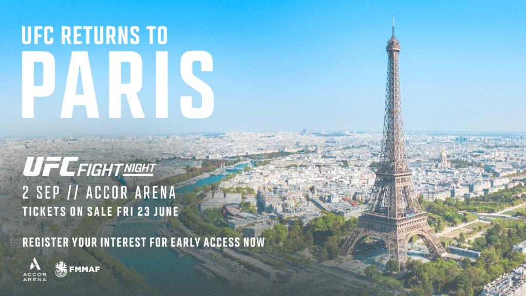 L’UFC de retour à Paris pour le 2 septembre !