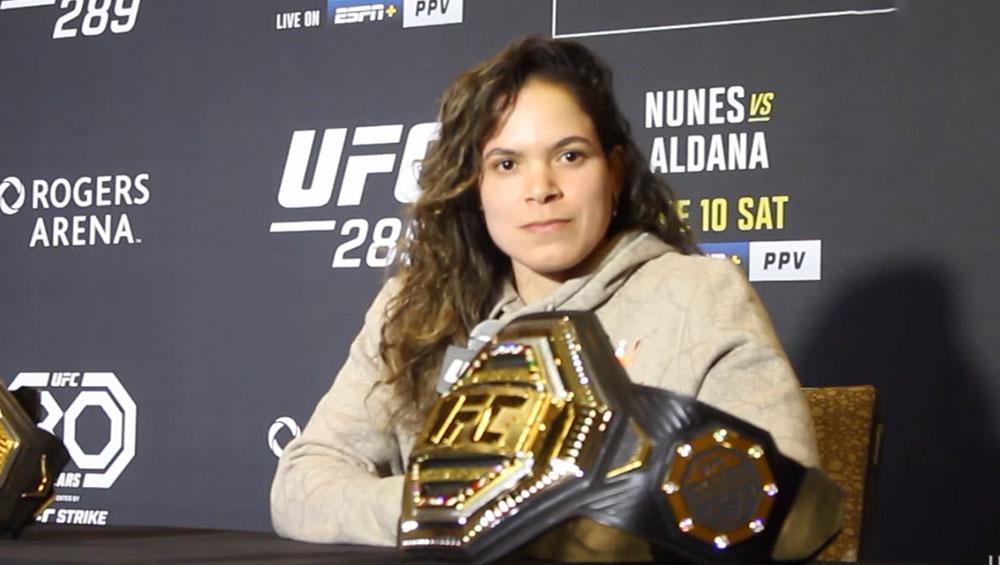 Amanda Nunes : “Tout le monde s'est réjoui du remplacement de Pena par Aldana” | UFC 289