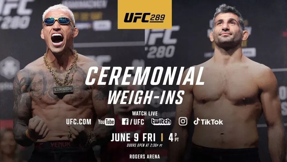 UFC 289 - La pesée cérémoniale
