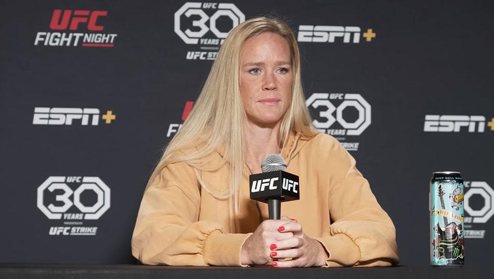 Holly Holm s'attend à se battre pour le titre vacant | UFC on ESPN 49