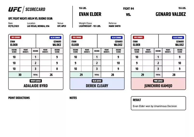 UFC on ESPN 49 - Evan Elder vs Genaro Valdez