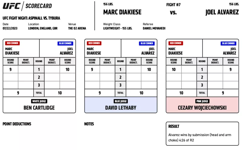 UFC on ESPN+ 82 - Marc Diakiese vs Joel Alvarez