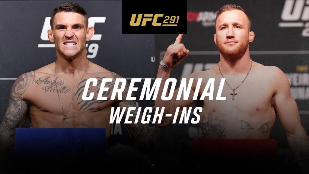 UFC 291 - La pesée cérémoniale