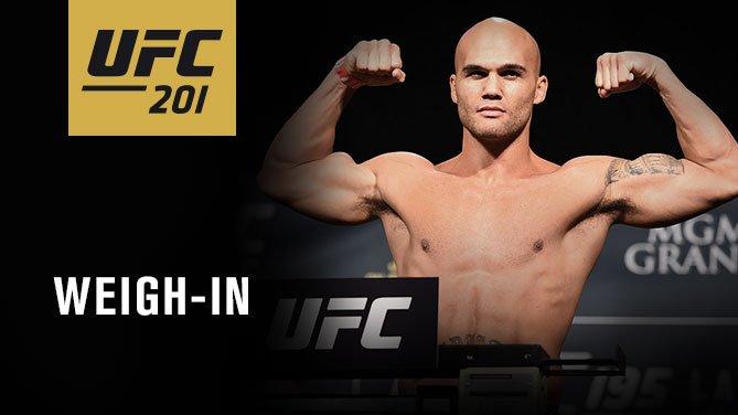 UFC 201 - La pesée officielle (résultats)
