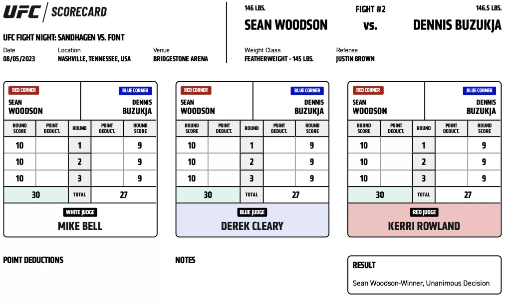 UFC on ESPN 50 - Sean Woodson vs Dennis Buzukja