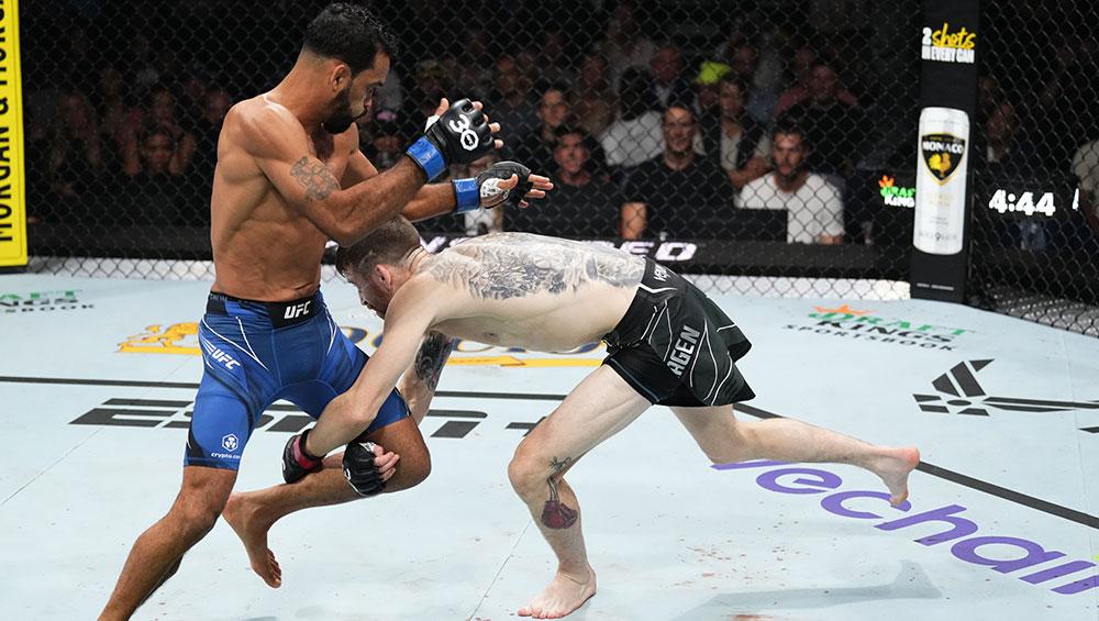 Cory Sandhagen a entendu les huées, mais affirme que sa victoire à l'UFC Nashville s'est déroulée selon le plan établi