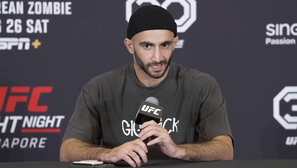 Giga Chikadze doute qu'Alex Caceres soit prêt à échanger des coups avec lui | UFC on ESPN+ 83