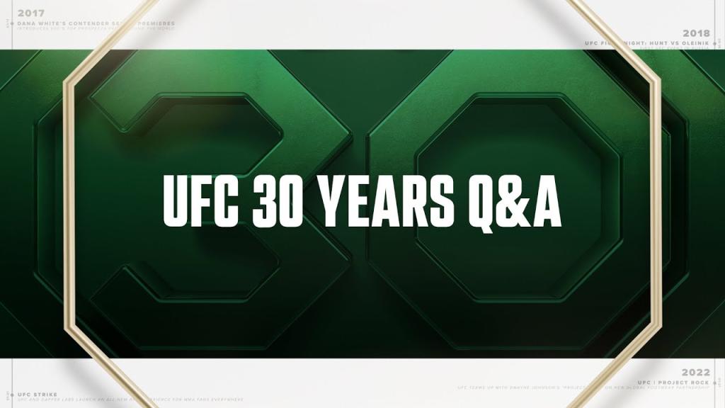 30e anniversaire de l'UFC : Questions-réponses | UFC Paris