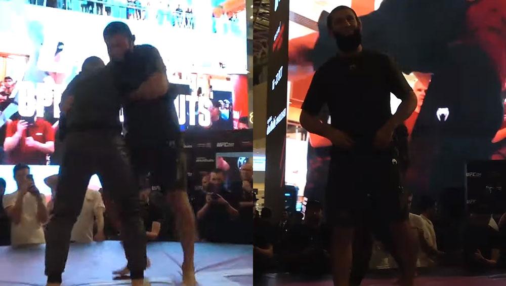 UFC 294 - Khamzat Chimaev : Open Workout Highlights