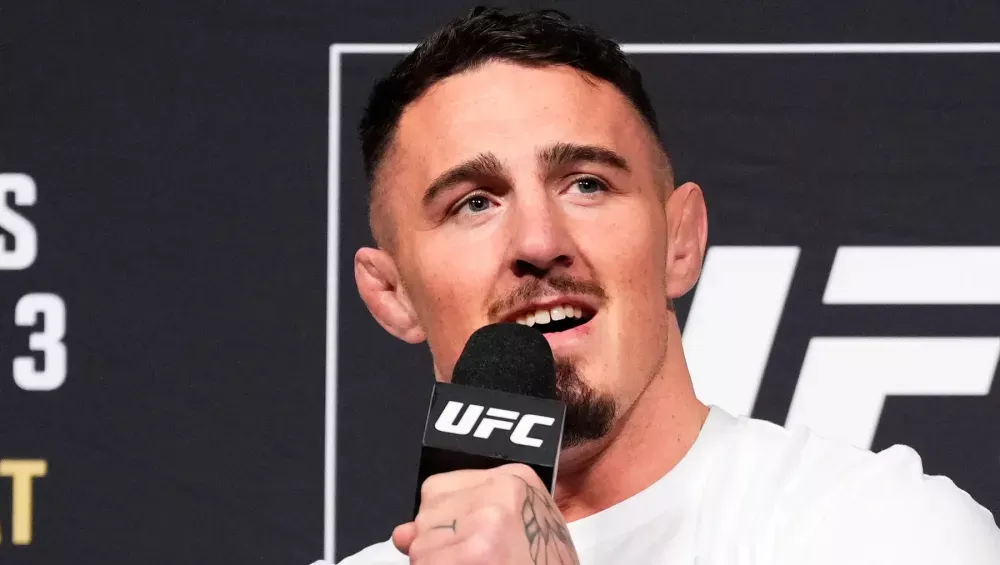 Tom Aspinall se réjouit du combat pour le titre intérimaire de l'UFC 295