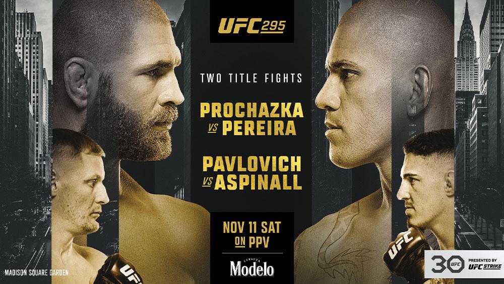 UFC 295 - Programme et diffusion TV et Live Stream