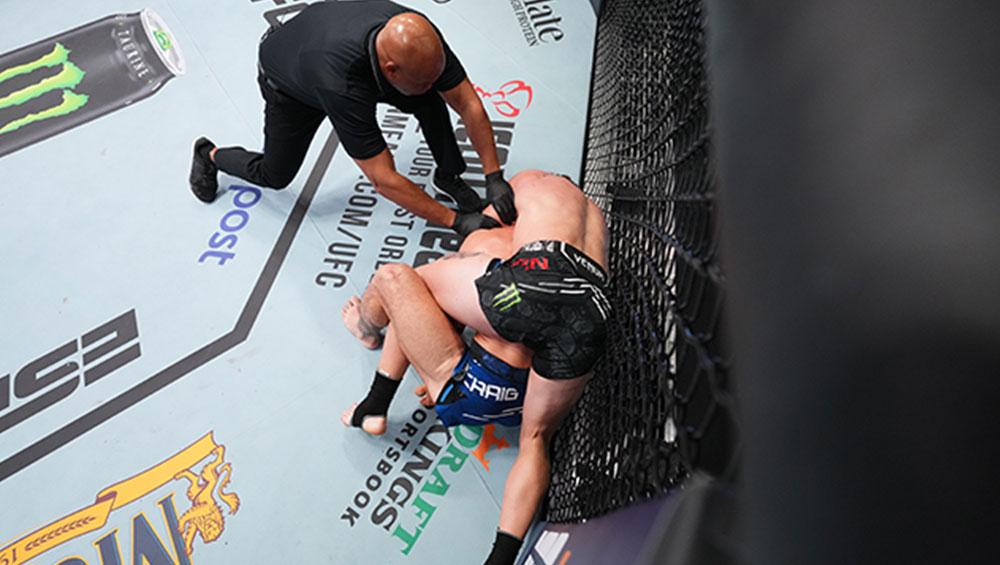 Brendan Allen souml Paul Craig dans le troisième round | UFC on ESPN+ 90