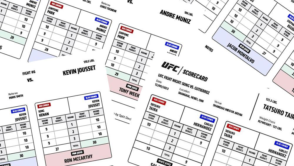 UFC on ESPN+ 91 - Scorecards | Las Vegas